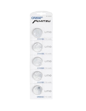 Baterías cr2032 de litio Mitzu 3 V
