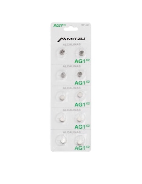 Baterías Alcalinas AG1 Mitzu 1.5 V