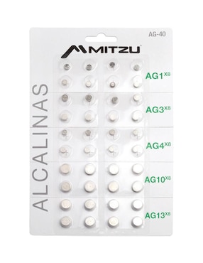 Kit Baterías Alcalinas Ag Mitzu 1.5 V