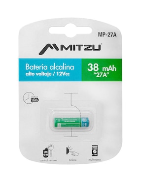 Batería 27A Alcalina Mitzu 12 V