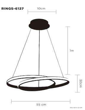 Lámpara Luxica Lighting led Rings