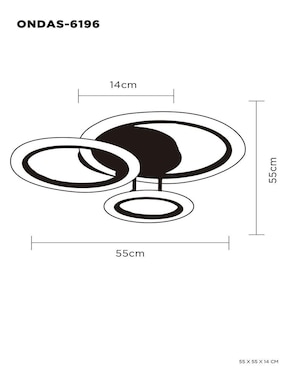 Lámpara Luxica Lighting led Ondas