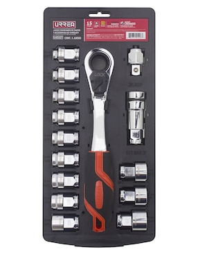 Juego de dados Urrea 5401GT 15 piezas