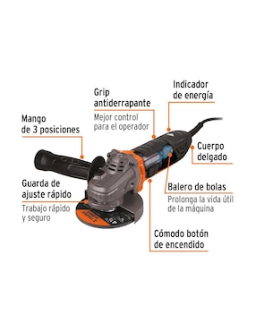 Esmeriladora angular Truper 120 V
