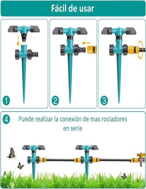 Aspersor de impacto Elly-Decor 2 funciones