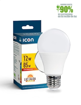Foco ahorrador Icon 12W de consumo 75W de iluminación 800 lúmenes
