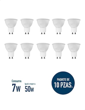 Foco LED Icon 7W de consumo 80 lúmenes