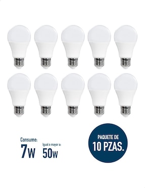 Foco LED Icon 7W de consumo 50W de iluminación 665 lúmenes