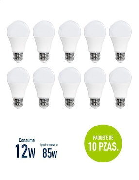 Foco LED Icon 12W de consumo 75W de iluminación 1000 lúmenes