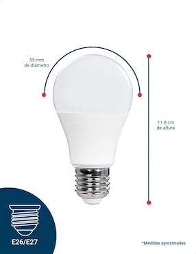 Foco LED Icon 10W de consumo 75W de iluminación 950 lúmenes