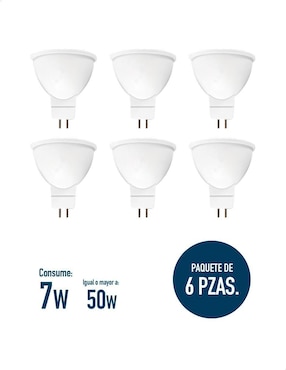 Foco LED Icon 7W de consumo 50W de iluminación 580 lúmenes