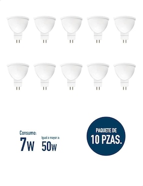 Foco LED Icon 7W de consumo 50W de iluminación 580 lúmenes