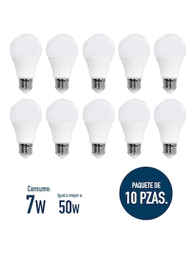 Foco LED Icon 7W de consumo 50W de iluminación 665 lúmenes