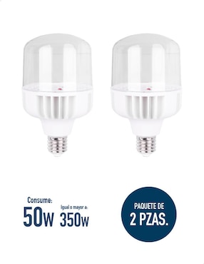 Focos LED Icon 50 W de consumo 200 W de iluminación 1800 lúmenes