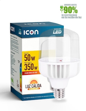 Focos LED Icon 50 W de consumo 200 W de iluminación 1800 lúmenes