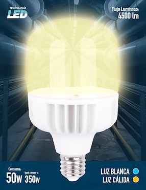 Focos LED Icon 50 W de consumo 200 W de iluminación 1800 lúmenes