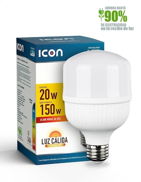 Foco LED Icon 20W de consumo 150W de iluminación 1800 lúmenes