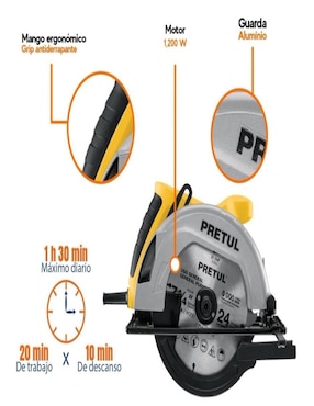 Sierra circular Pretul sici-7-1/4p 1200 W