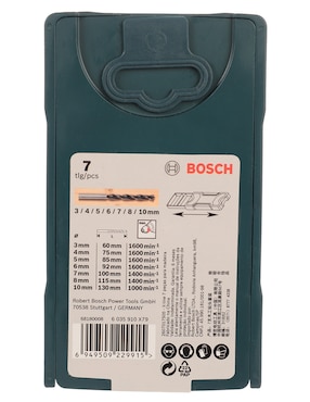 Juego de brocas para madera Bosch 7 piezas