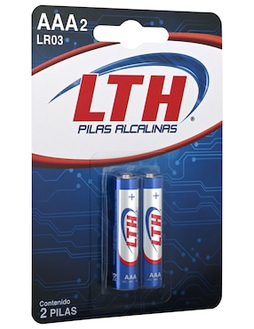 Set de 2 pilas AAA alcalinas LTH 1.5 V