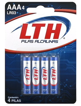 Set De 4 Pilas AAA Alcalinas LTH 1.5 V