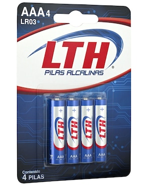 Set de 4 pilas AAA alcalinas LTH 1.5 V