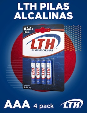 Set de 4 pilas AAA alcalinas LTH 1.5 V