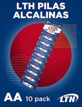 Set de 10 pilas AA alcalinas LTH 1.5 V