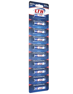 Set de 10 pilas AAA alcalinas LTH 1.5 V