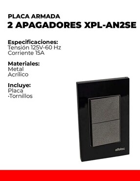 Set Apagador Alfelec xpl-an2se