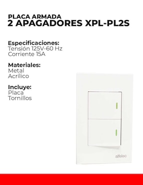 Set Apagador Alfelec xpl-pl2s
