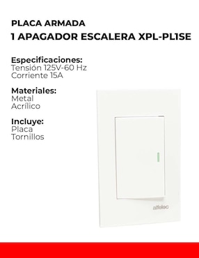 Set de Apagador Alfelec xpl-pl1se
