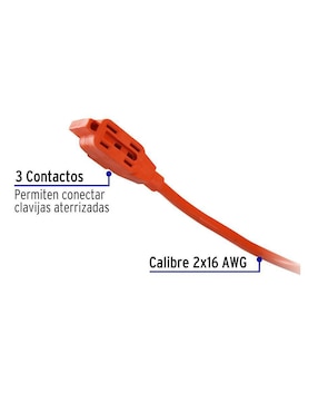 Extensión eléctrica Volteck 30 m