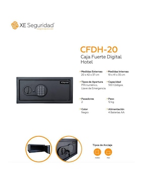 Caja fuerte manual y eléctrica XE Seguridad