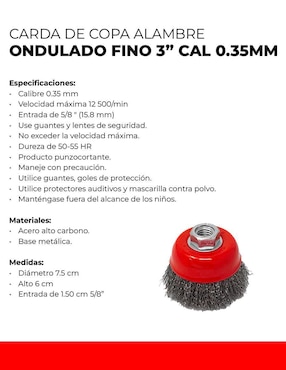 Set Cepillo Santul de acero
