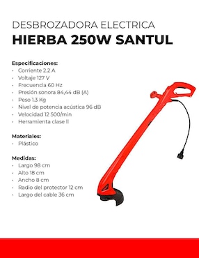 Desbrozadora eléctrica Santul de disco 7583