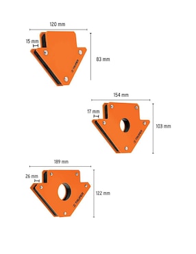Set Escuadras magnéticas Truper