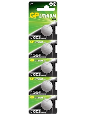 Set Baterías De Botón CR2025 GP Batteries 3 V