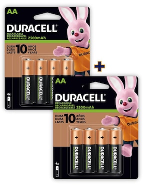 Batería AA Niquel-metal Hidruro (NiMH) Duracell 110 V - 120 V