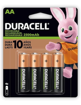 Batería AA niquel-metal hidruro (NiMH) Duracell 110 V - 120 V