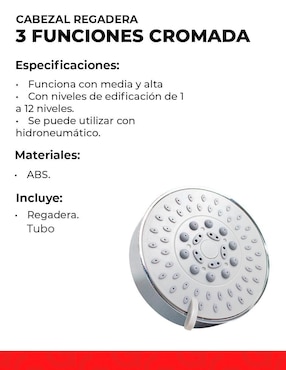 Regadera para baño Dica
