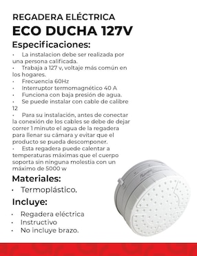 Regadera para baño Rotoplas