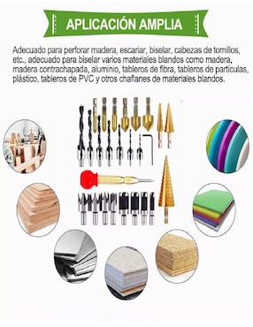 Juego de brocas para metal con 20 piezas