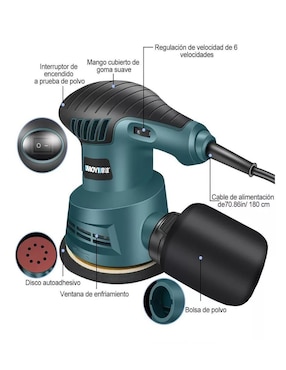Lijadora de disco 300 W