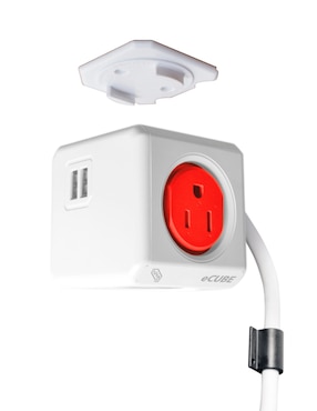 Multicontacto IUSA 616944 de 4 contactos y 2 puertos USB