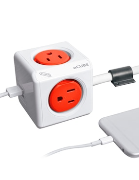 Multicontacto IUSA 616944 de 4 contactos y 2 puertos USB