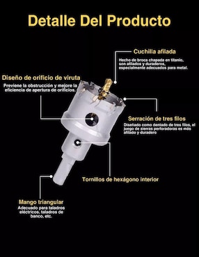 Juego de brocas para metal con 10 piezas