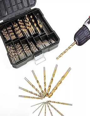 Juego de brocas para madera con 120 piezas