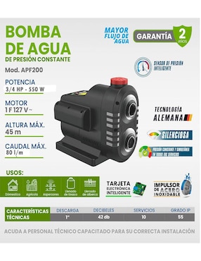 Bomba de agua Igoto 3/4 hp