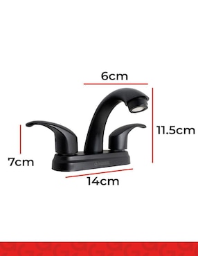 Llave mezcladora para lavabo Meer